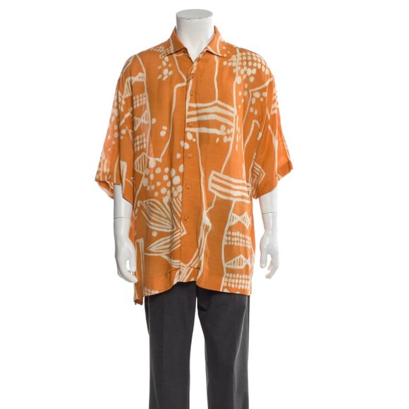 Yashi Yamamuri Men’s Button Down Short Sleeve Shirt 3XL - Picture 3 of 3